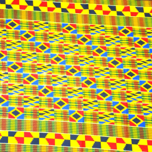 AFRO-TIES red, black and yellow (edge pattern)